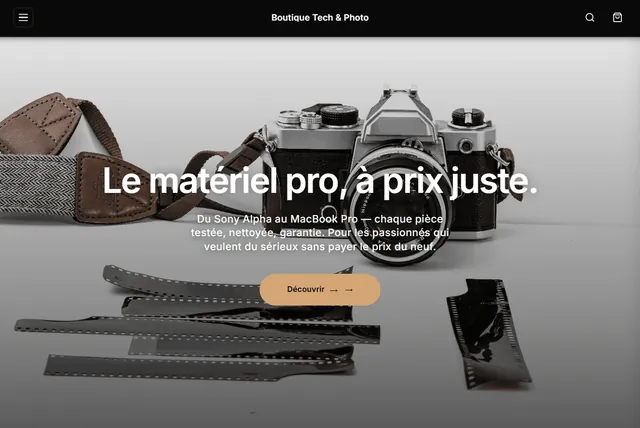 Aperçu du style Tech — Hopla