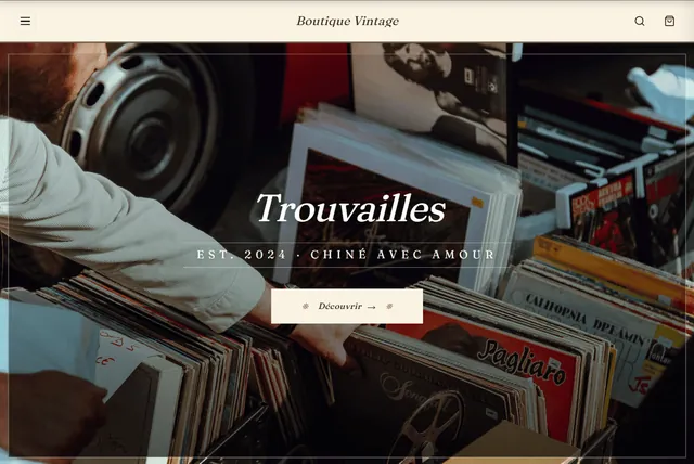 Aperçu du style Vintage — Hopla